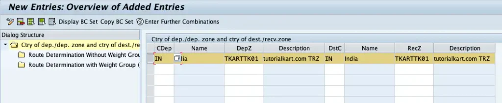 Determine Route Automatically into Sales Order in SAP